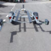 Suporte submersível para motociclos