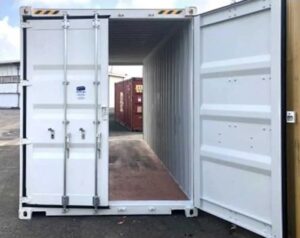Contenedor de envío de doble puerta de 20 pies