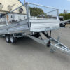 Reboque plataforma LIDER com rodas na parte inferior – Peso Bruto Total (PBT): 3500 kg – 2 eixos com travões – 506 x 215 cm
